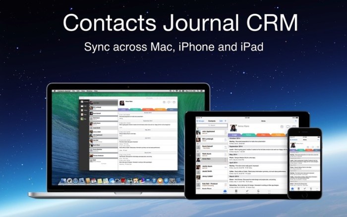 Contacts journal crm for mac